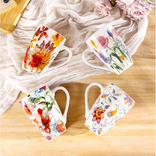 GBhome Mandala Tea Mug with Infuser & Lid - 18 oz Loose Leaf Steeper