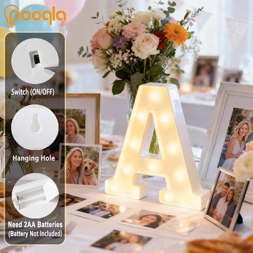 LED Marquee Light Up Letter Sign for Home, Party & Wedding Decor