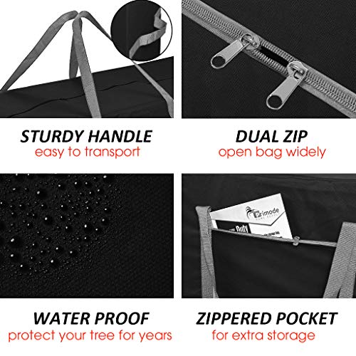 Heavy Duty Christmas Tree Storage Bag for 9 Ft Trees 65 Inch Black