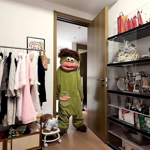 Frog Monster Onesie Pajamas with Hood and Matching Shoes