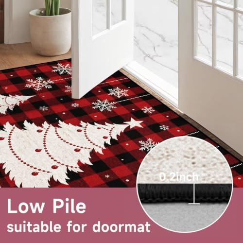 Christmas 5' x 7' Washable Non-Slip Living Room Rug - CERYUEE