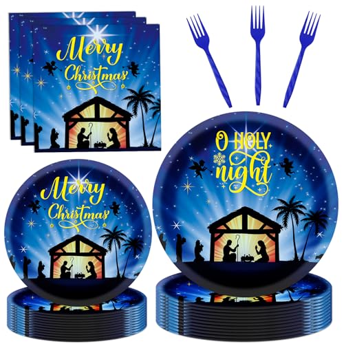 Holy Nativity Party Supplies Set for Christmas Nativity Theme - 24 Guests