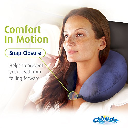Dual Comfort Microbead Travel Neck Pillow - Soft Plush & Cool Spandex