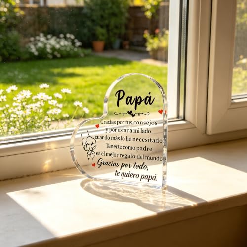 Personalized Dad Birthday Gift Acrylic Plaque - Sentimental Keepsake for Father