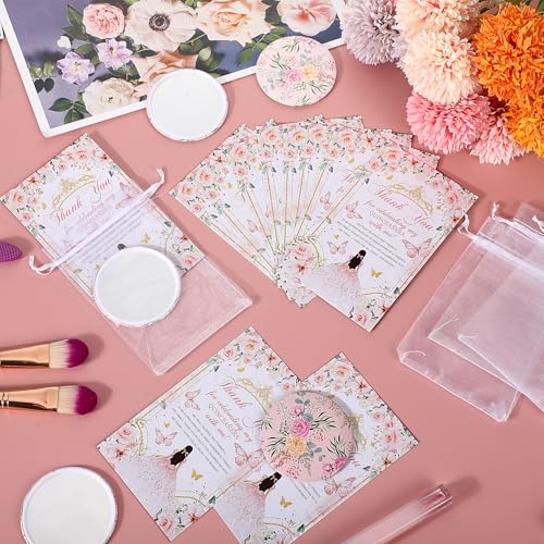 30-Piece Quinceanera Party Favors Set with Pocket Mirrors and Gift Bags