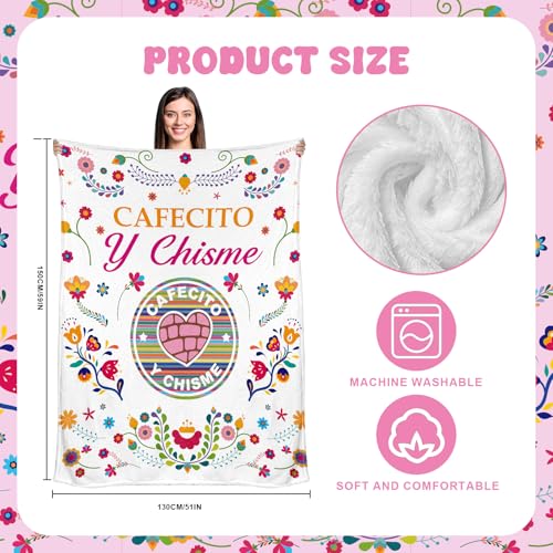 Cafecito Y Chisme Gift Set for Women – Colorful 8-Piece Gift Basket by Jiytivity