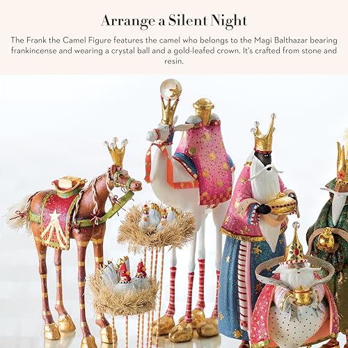Hand-Painted Nativity Camel Figurine - 11" Christmas Tabletop Decor