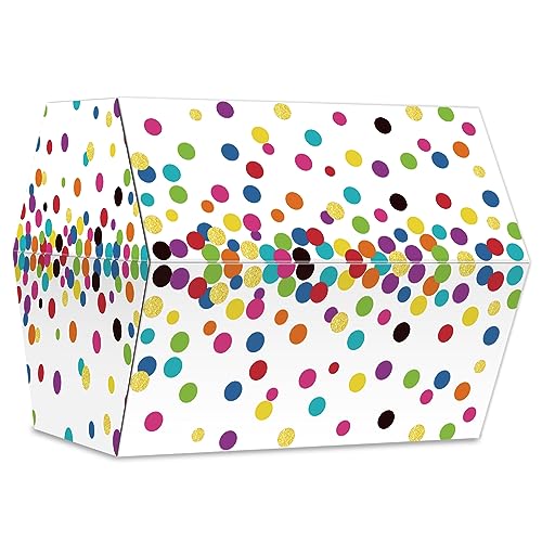 Confetti Treasure Chest Box for Classroom Rewards and Toy Storage