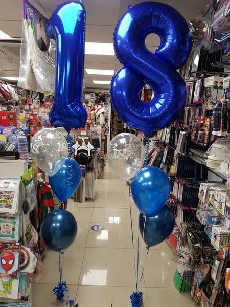 Number 1 Balloon - Night Blue 40 Inch First Birthday Decoration for Boys & Girls