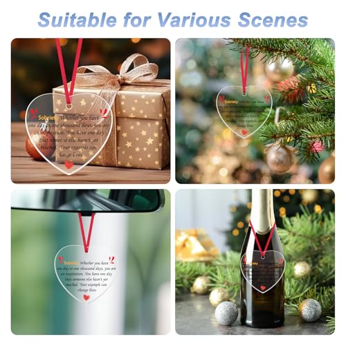 Sobriety Recovery Ornament - Acrylic Christmas Keepsake for Women & Men, Encouraging Gift