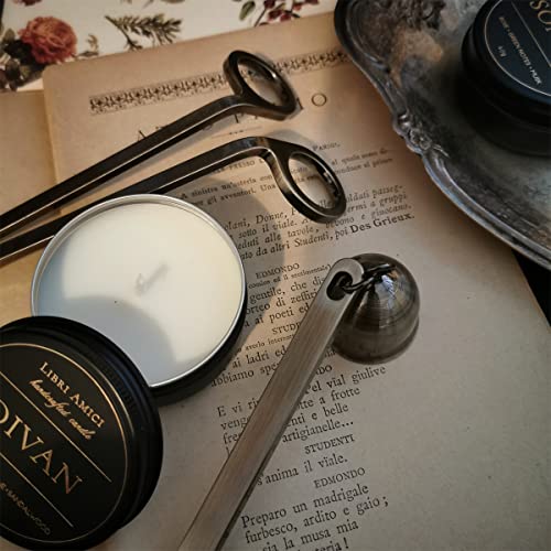 Candle Wick Trimmer with Sharp Blades - Antique Bronze Design