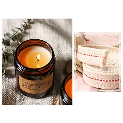 Flat Cotton Oil Lamp Wicks - 3 Rolls Cut-to-Size Lantern Wicks (19.5 Ft)