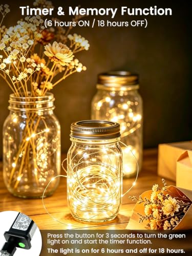 BHCLIGHT 2 Pack 198 ft 600 LED Warm White Fairy Lights with Remote, IP44 Waterproof