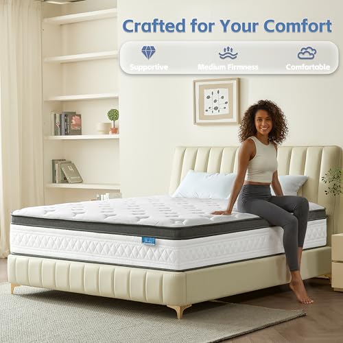 Full Size 12 Inch Hybrid Mattress with Pocket Coils - Breezleep