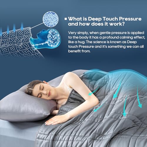 King Size Weighted Blanket 20lbs, Reversible Cooling Tencel & Warm Plush