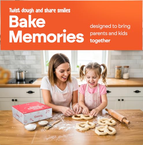 Kids Pretzel Baking Kit with Pre-Measured Ingredients and Recipe