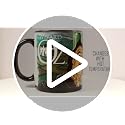Black Morphing Mugs Wizard of Oz 75th Anniversary Melting Witch Ceramic Mug