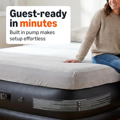 Queen Inflatable Air Mattress with Built-In Pump - 22-Inch Height