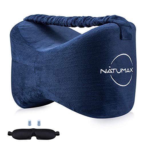 Memory Foam Knee Pillow for Side Sleepers - Pain Relief for Sciatica, Back, and Pregnancy