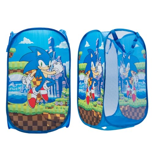 Collapsible Pop-Up Hamper for Kids - Cartoon Character Laundry Storage Bin