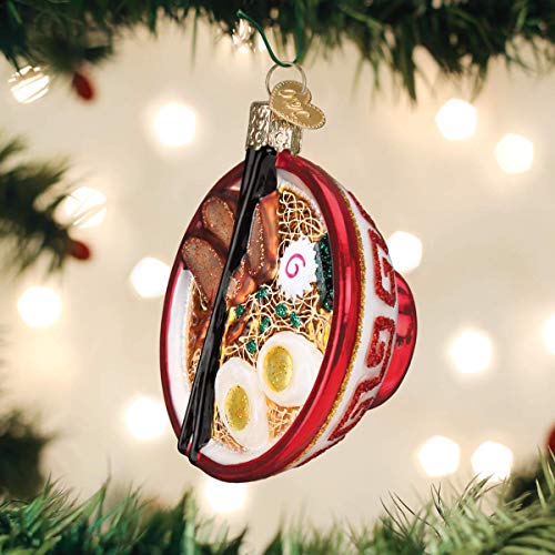 Hand-Crafted Glass Ramen Bowl Christmas Ornament