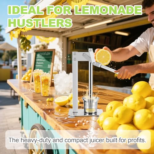 Heavy Duty Stainless Steel Lemon Squeezer & Muddler with Cup - Commercial Grade