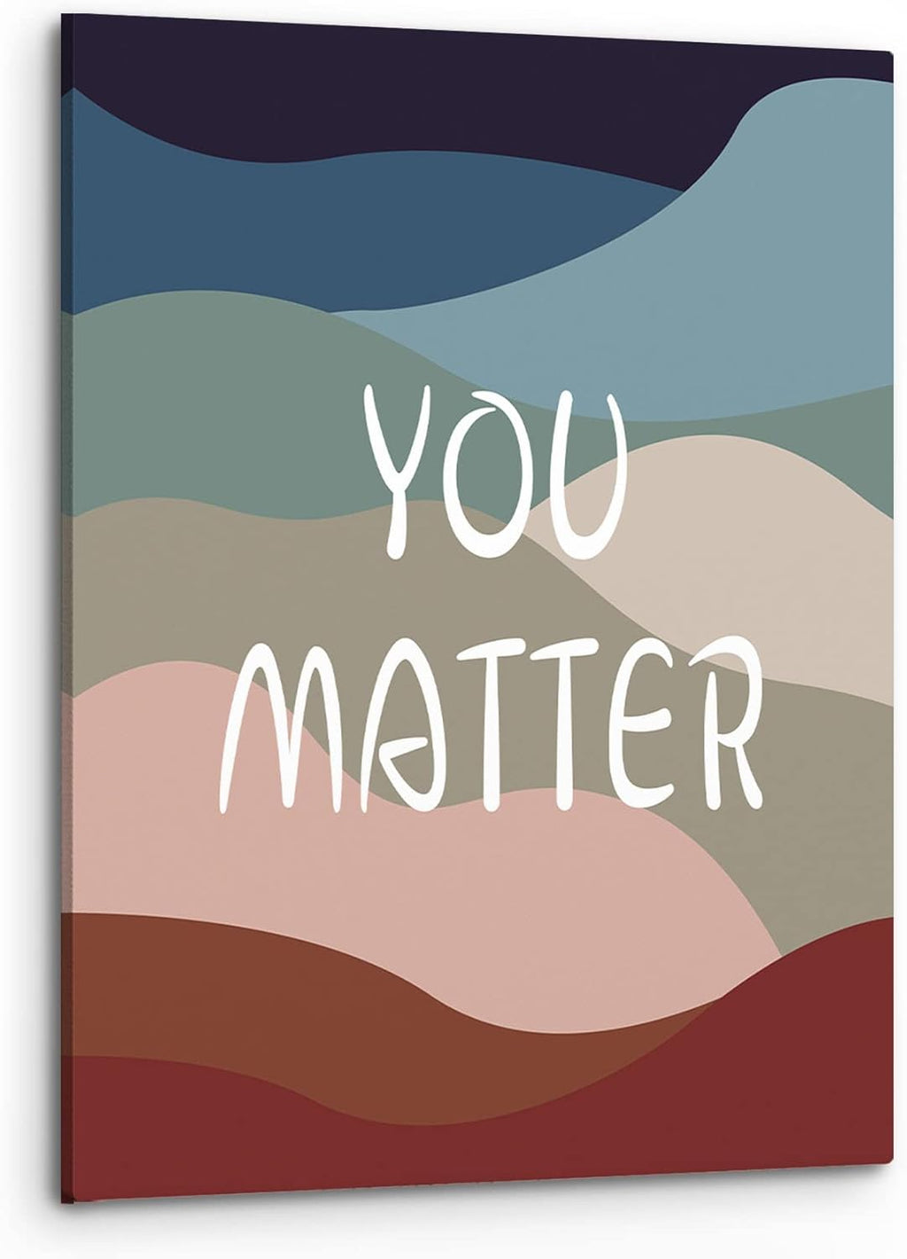 PHAMTE You Matter Inspirational Wall Art - Motivational Quote Canvas Print for Home & Office (11x14 Inch)