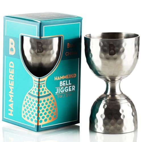 Bull in China Stainless Steel Bell Jigger - 0.25oz to 2oz Cocktail Measures