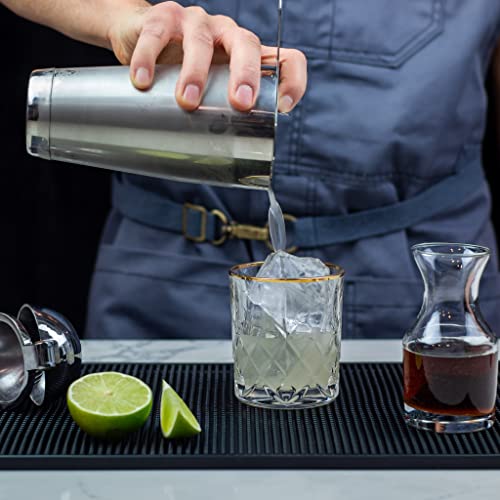 Professional Cocktail Shaker Set with Boston Tins, Hawthorne Strainer & Jigger – Bar Mixology Kit