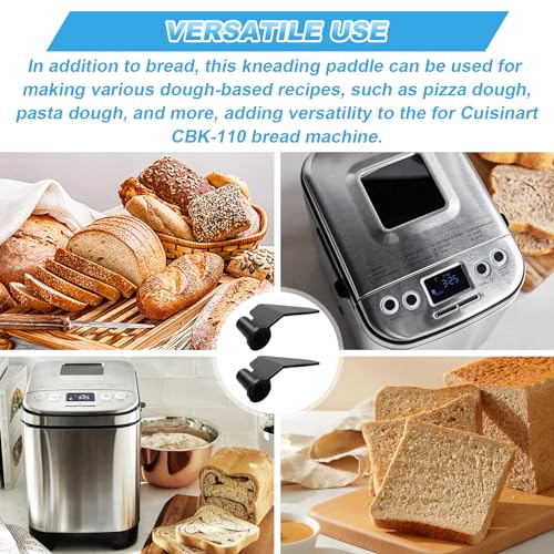 Cuisinart Bread Machine Kneading Paddle Replacement - 2 pcs for CBK-110