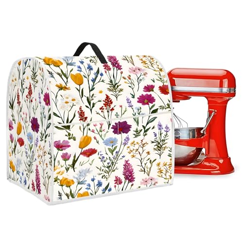 Universal Stand Mixer Dust Cover with Storage Pockets (6-8 Qt)