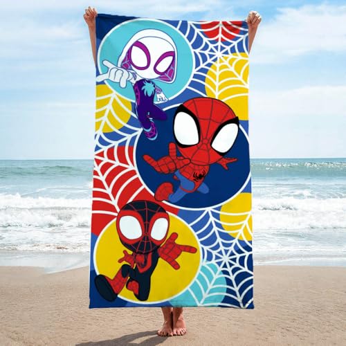 Jay Franco Marvel Spidey & Friends Kids Beach Towel - 100% Cotton 28x58