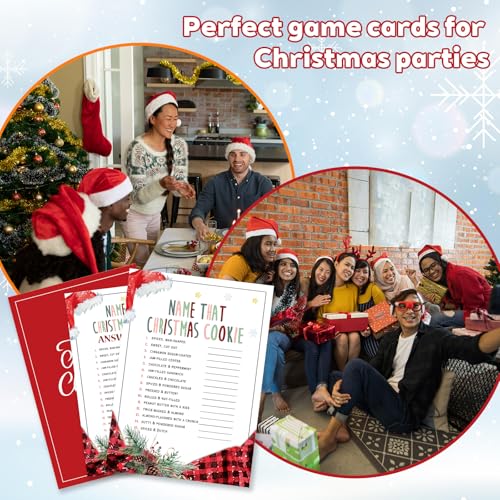Name That Christmas Cookie 30 Card Party Game by QWYBP, Variation: THIS listing: Name That Christmas Cookie