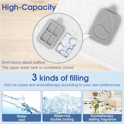 Portable Air Conditioner Rechargeable Mini Evaporative Cooler with Mist Spray