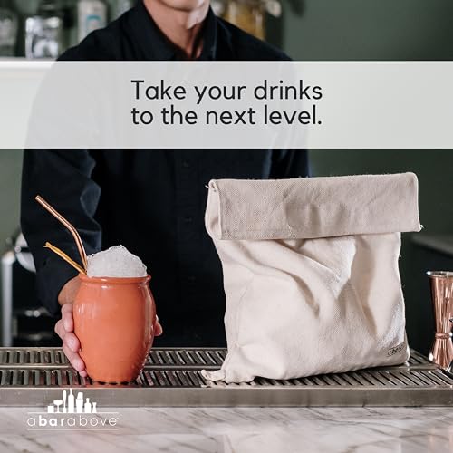 A Bar Above XL Black Reusable Lewis Ice Bag for Crushed Ice - Bar Tool