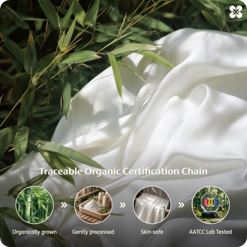 Cooling Bamboo Queen Sheet Set - Silky Soft 4-Piece Bedding with Deep Pockets