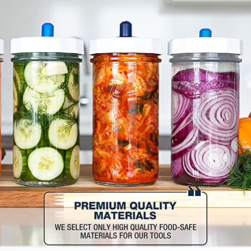 Vegetable Fermentation Jar Starter Set with Airlock Lid and Weight