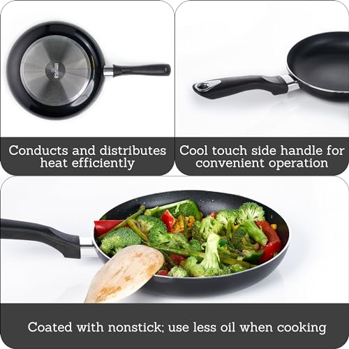 IMUSA IMU-25010TGT Nonstick Bistro Saute Pan, 10", Black
