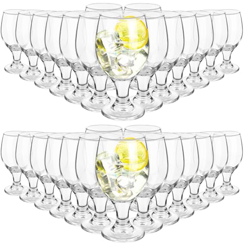30-Piece Crystal Water Goblet Set, 13.5 oz Stemmed Drinking Glasses