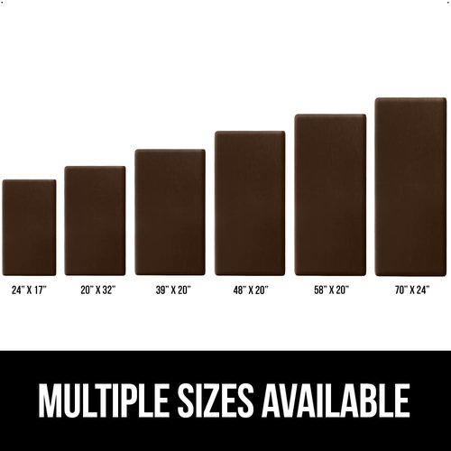 GORILLA GRIP Comfortable Cushioned Kitchen Mats for Floor, 39x20, Waterproof and Stain Resistant Soft Top, 3/4 Inch Thick Ergonomic Standing Desk Anti Fatigue Mat, Foam Supports Ankles and Feet, Brown