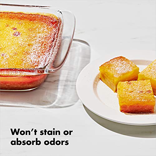 3 Qt Glass Baking Dish with Lid - 9x13 Oven Safe Borosilicate Pan