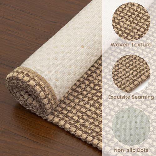 Woven Runner Rug 2x5 Ft - Washable Non-Slip Hallway & Kitchen Carpet