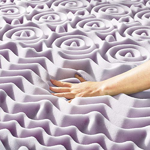 3-Inch Lavender Infused Memory Foam Mattress Topper - Twin