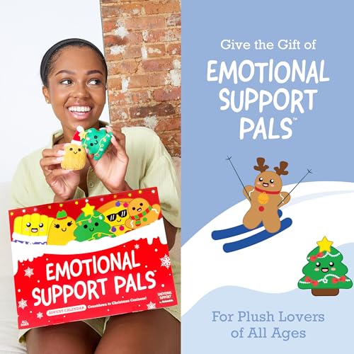 Emotional Support Plush Advent Calendar - 25 Mini Holiday Stuffed Toys
