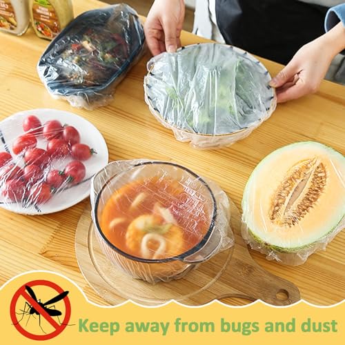 Reusable Elastic Food Bowl Covers (100-Pack) for Bread Proofing & Storage