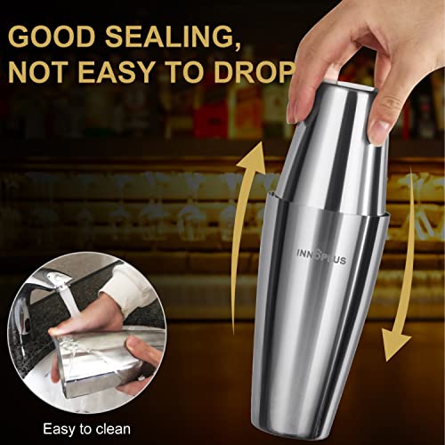 INNÔPLUS 6-Piece Cocktail Shaker Set 27oz Drink Mixing Barware Accessories