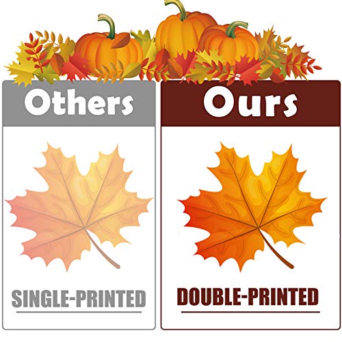 324-Piece Fall Window Clings Set - Autumn Leaf & Harvest Glass Decals