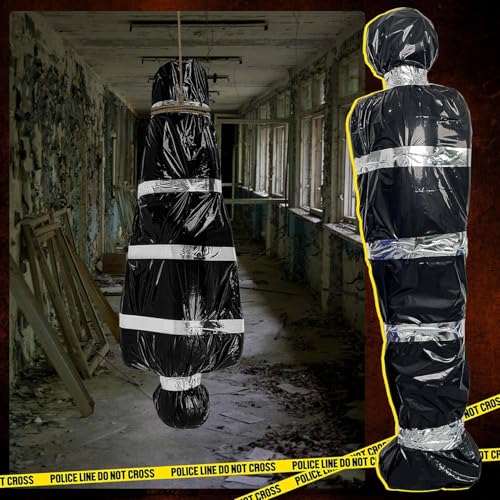 5ft Hanging Corpse Halloween Prop - Scary Outdoor Yard Decoration