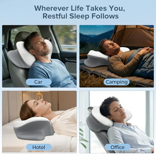 Ergonomic Cervical Neck Pillow for Pain Relief - Memory Foam Support