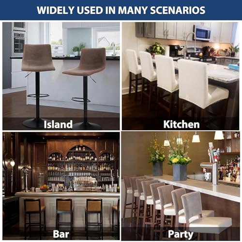 Stretch Bar Stool Covers Set of 4 - Jacquard Chair Slipcovers